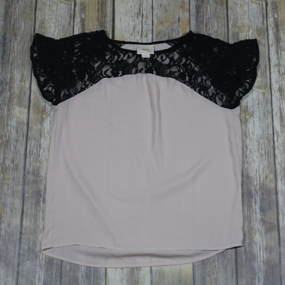 Anthropologie Tops - Anthropologie Maeve Lace Penumbra Blouse S/S Top